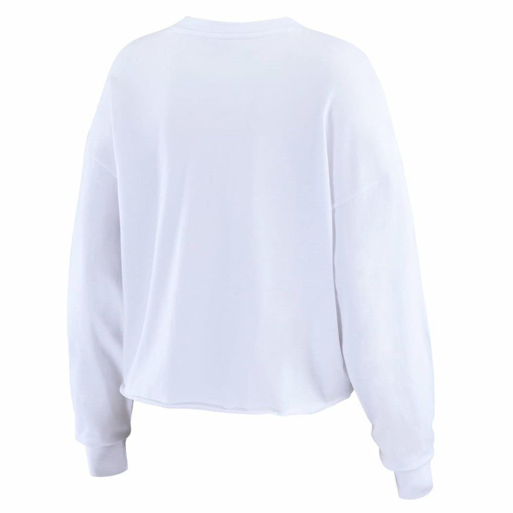 San Francisco Giants WEAR by Erin Andrews Women's Domestic Postcard Long Sleeve T-Shirt - White