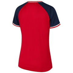 St. Louis Cardinals Profile Women's Plus Size Crossover V-Neck T-Shirt - Red