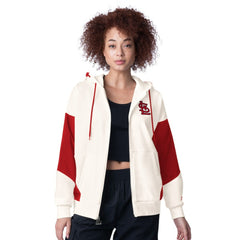 St. Louis Cardinals Starter Women's Scrimmage Full-Zip Hoodie - White