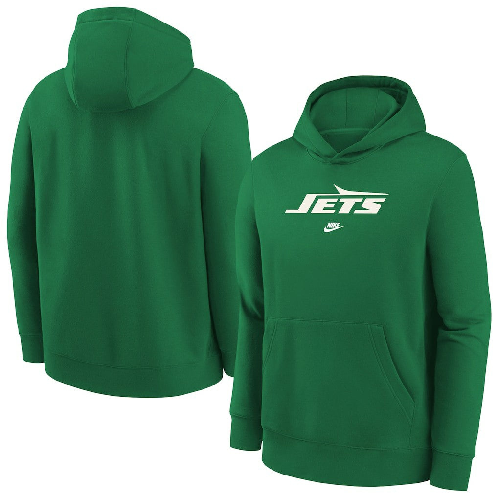 NFL New York Jets Youth Rewind Club Fleece Pullover Hoodie