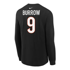 NFL Cincinnati Bengals Joe Burrow  Youth Player Name & Number Long Sleeve T-Shirt