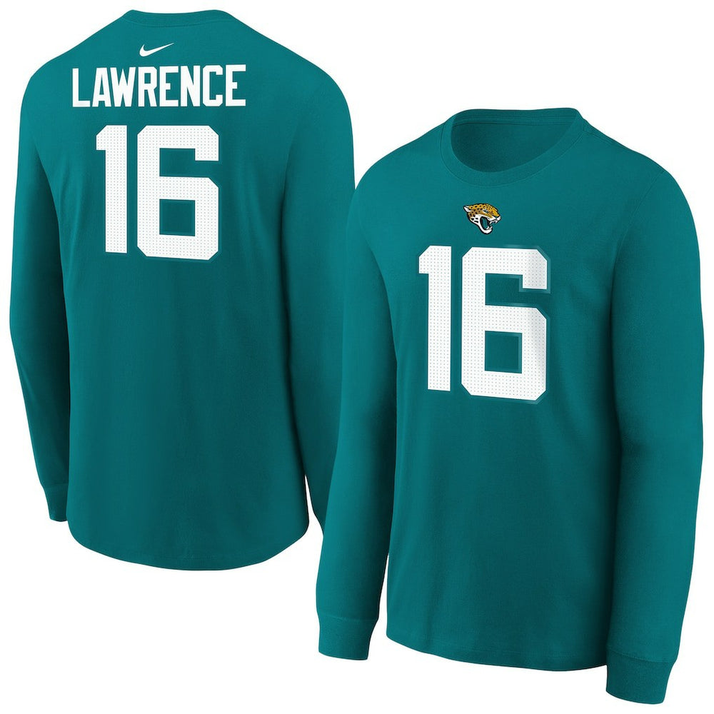 NFL Jacksonville Jaguars Trevor Lawrence  Youth Player Name & Number Long Sleeve T-Shirt