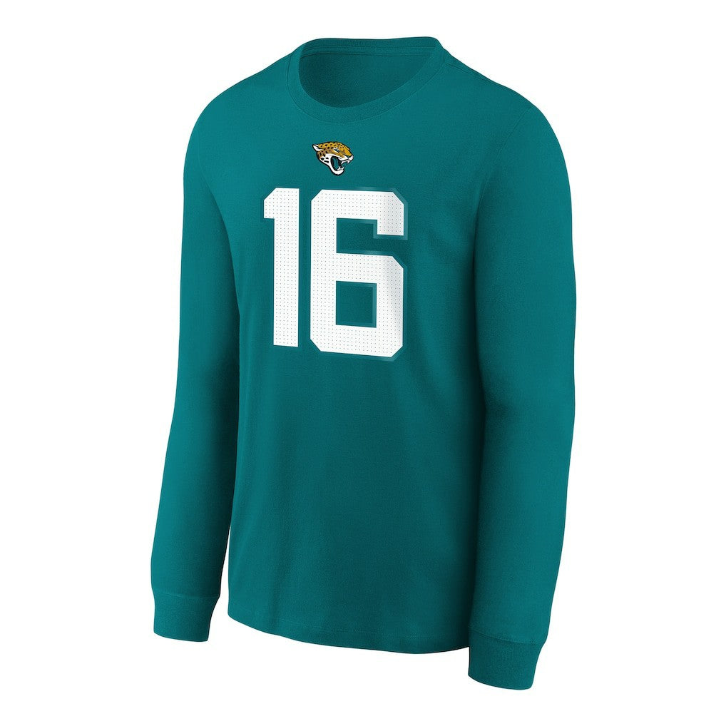 NFL Jacksonville Jaguars Trevor Lawrence  Youth Player Name & Number Long Sleeve T-Shirt