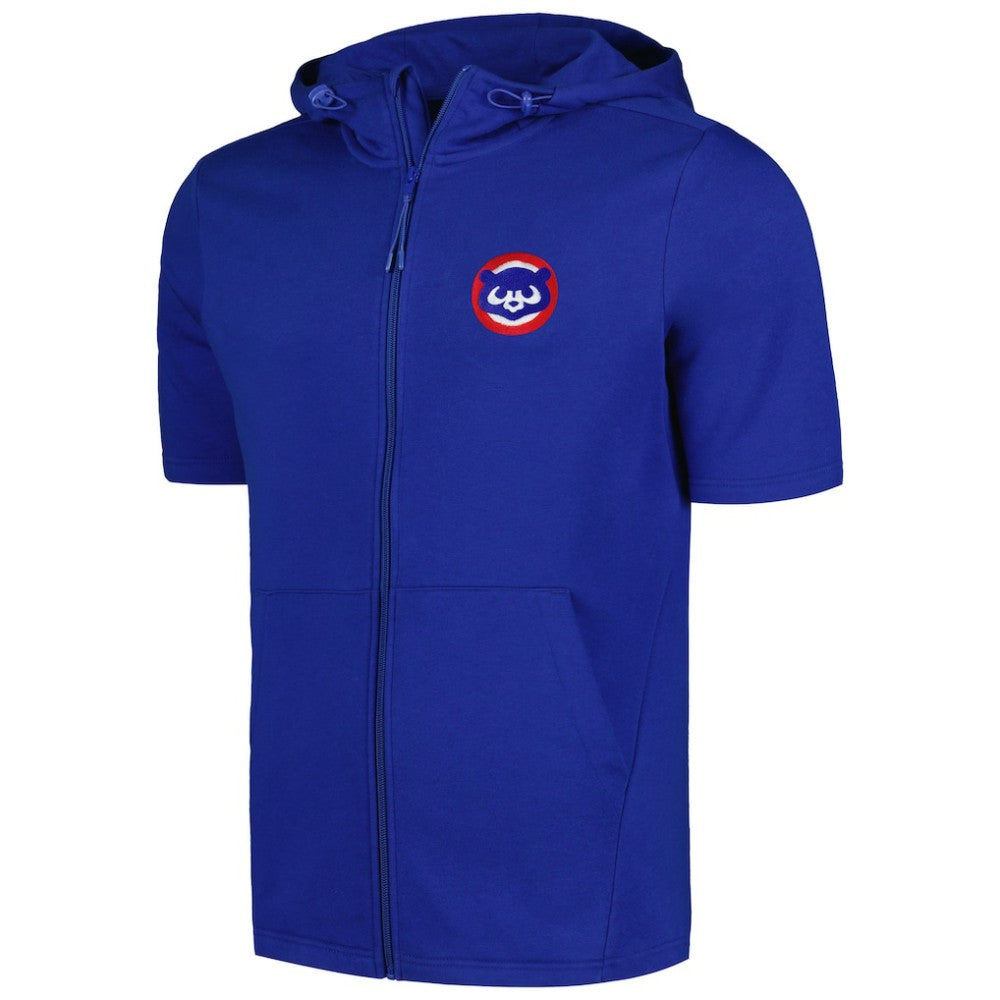 Chicago Cubs Levelwear Recruit Short Sleeve Full-Zip Hoodie - Royal