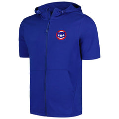 Chicago Cubs Levelwear Recruit Short Sleeve Full-Zip Hoodie - Royal