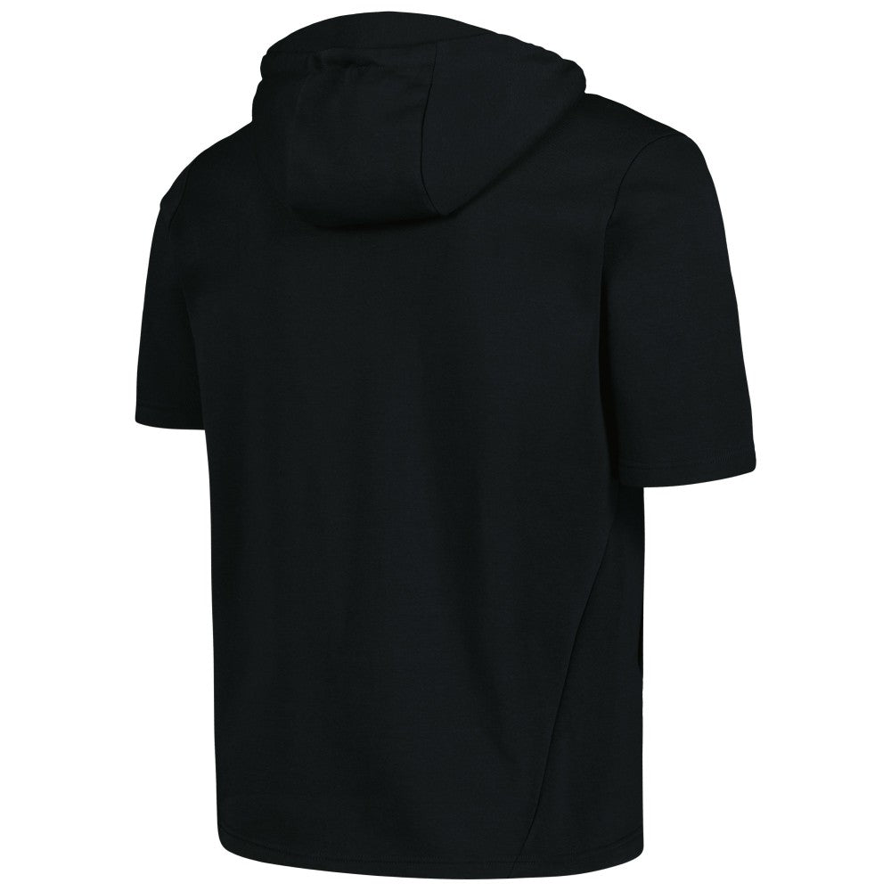 Cincinnati Reds Levelwear Recruit Short Sleeve Full-Zip Hoodie - Black
