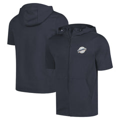 San Diego Padres Levelwear Recruit Short Sleeve Full-Zip Hoodie - Navy