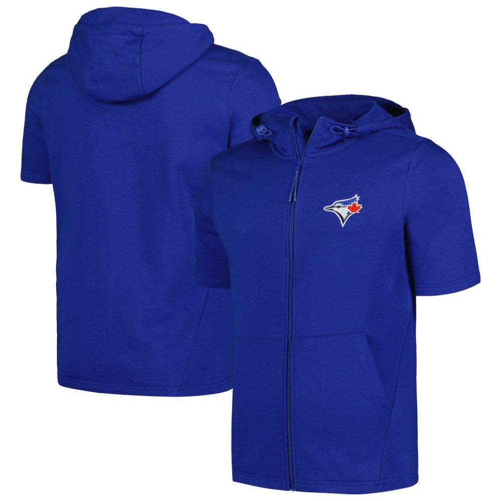 Toronto Blue Jays Levelwear Recruit Short Sleeve Full-Zip Hoodie - Royal
