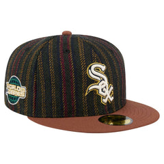 Chicago White Sox Vintage Herringbone 59FIFTY Fitted Hat - Brown | New Era