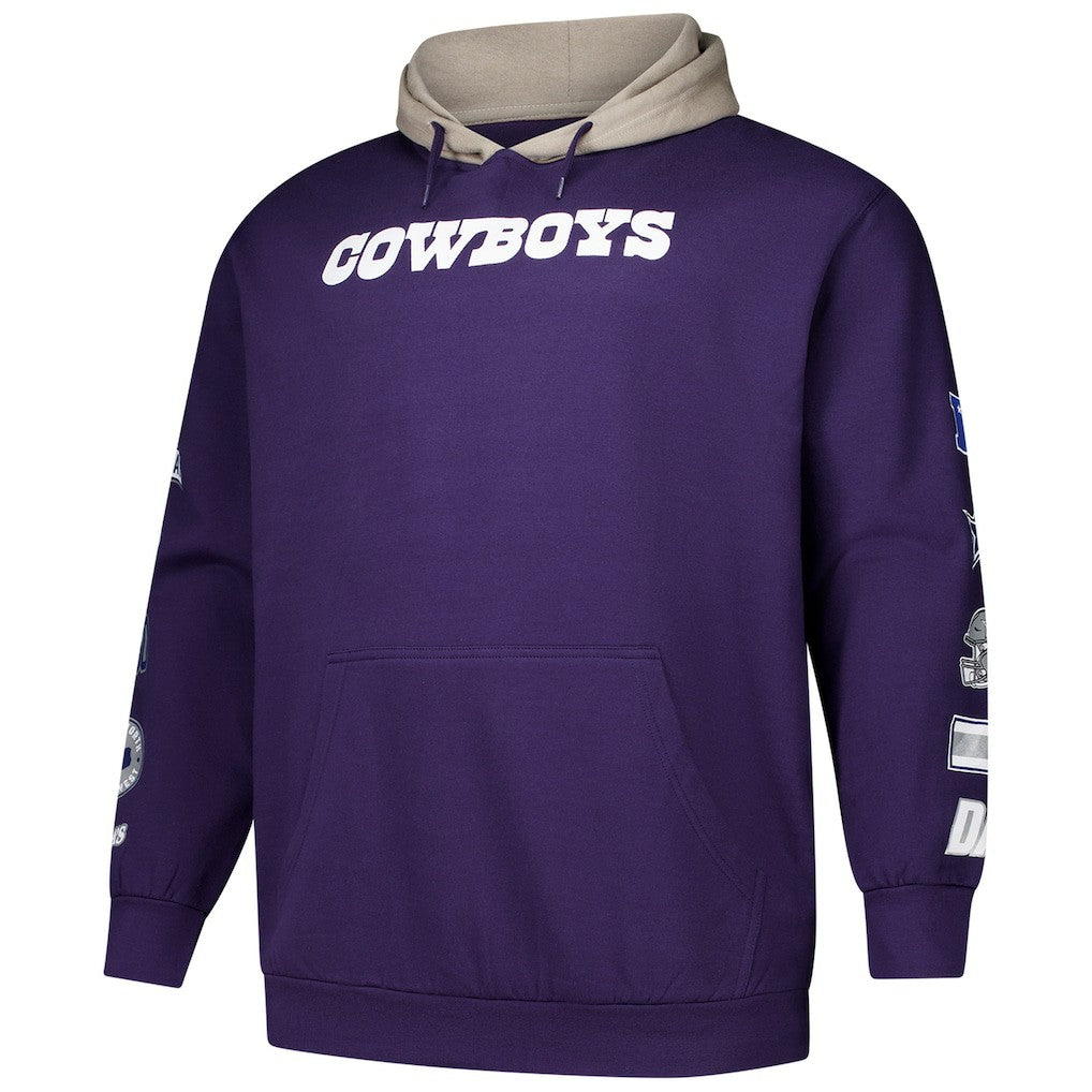 NFL Dallas Cowboys Big & Tall Patched Out Pullover Hoodie