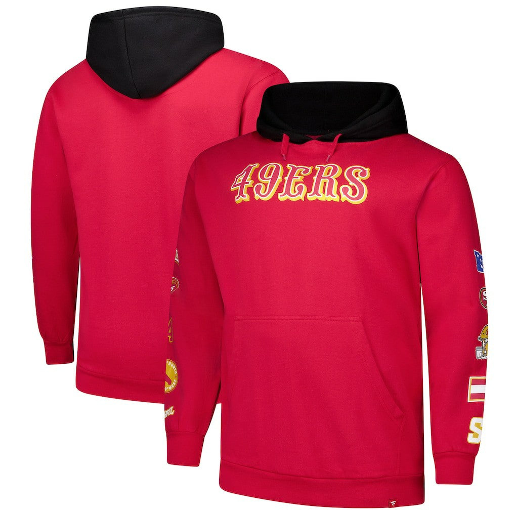 NFL San Francisco 49ers Big & Tall Patched Out Pullover Hoodie