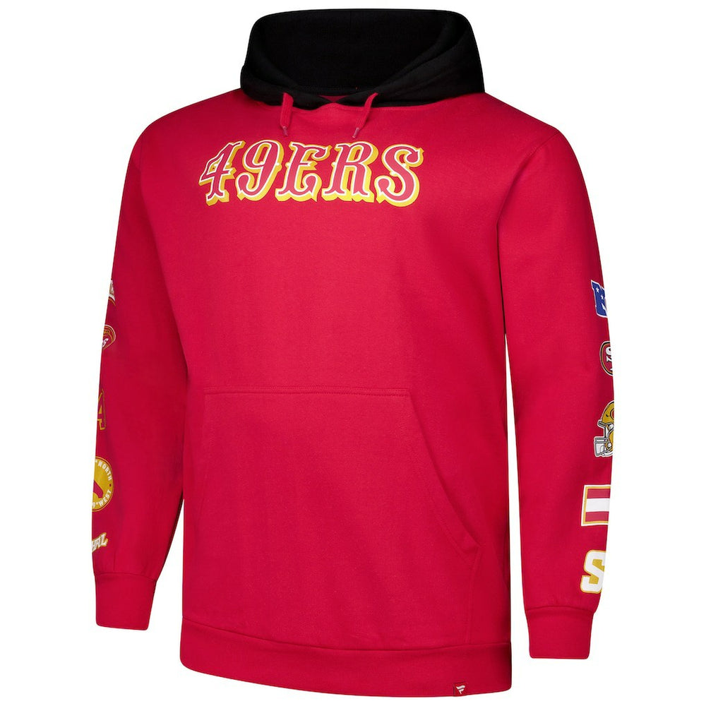 NFL San Francisco 49ers Big & Tall Patched Out Pullover Hoodie
