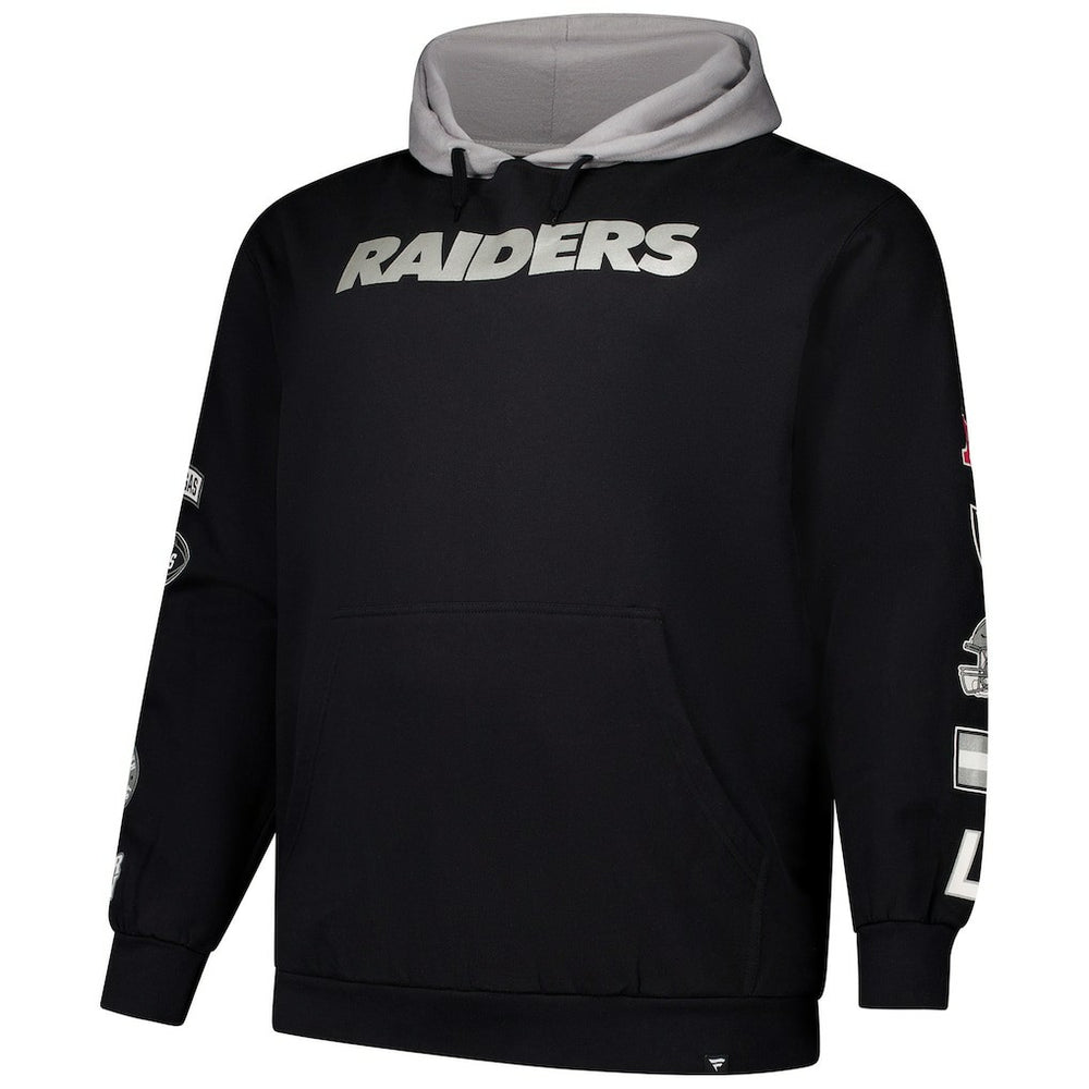 NFL Las Vegas Raiders Big & Tall Patched Out Pullover Hoodie