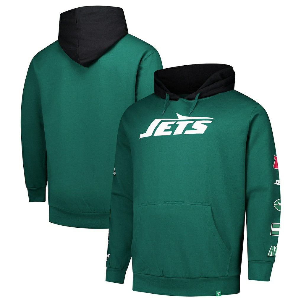NFL New York Jets Big & Tall Patched Out Pullover Hoodie