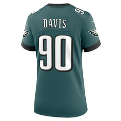 NFL Philadelphia Eagles Jordan Davis  Women's Team Game Jersey