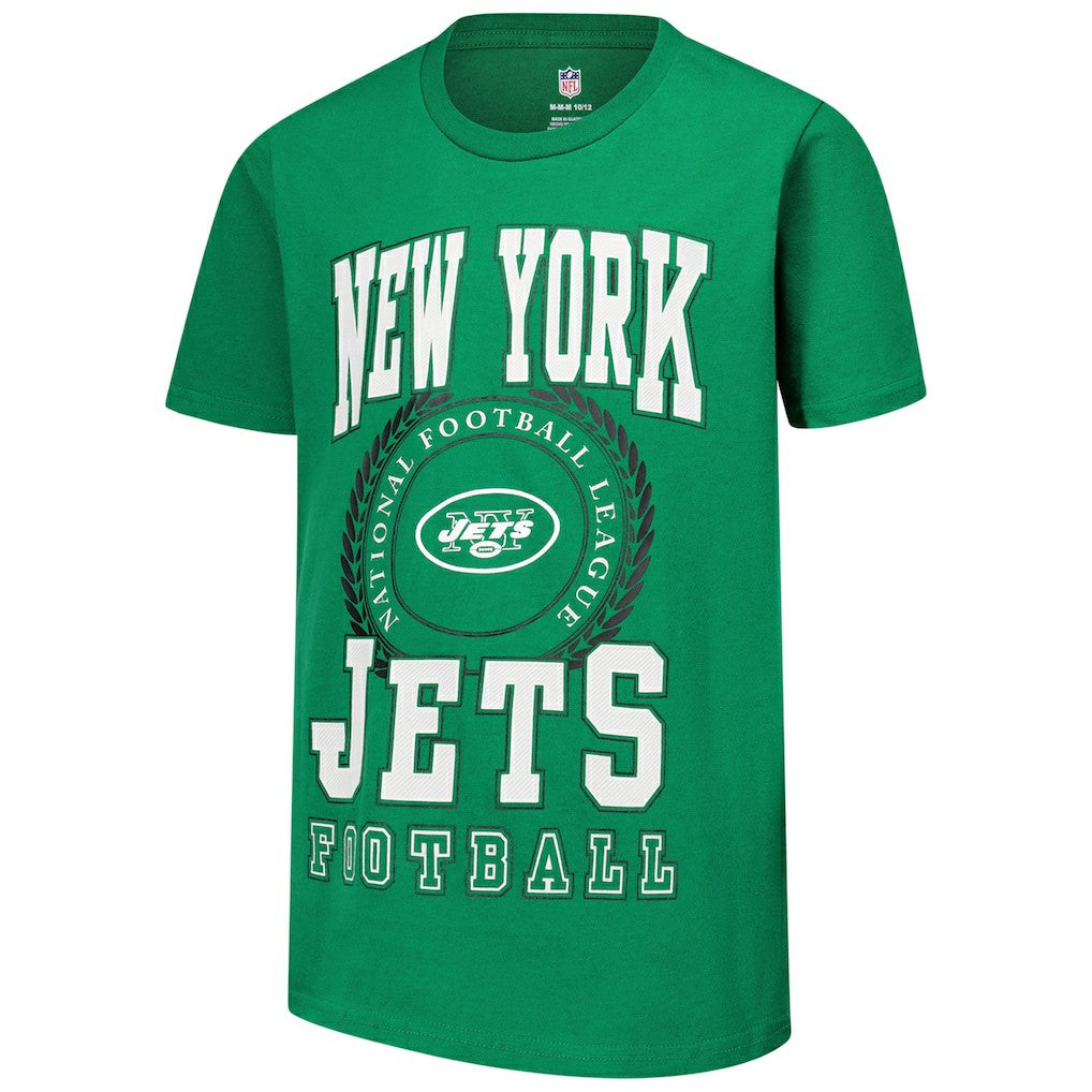 NFL New York Jets Youth Stitched Up Retro Logo T-Shirt