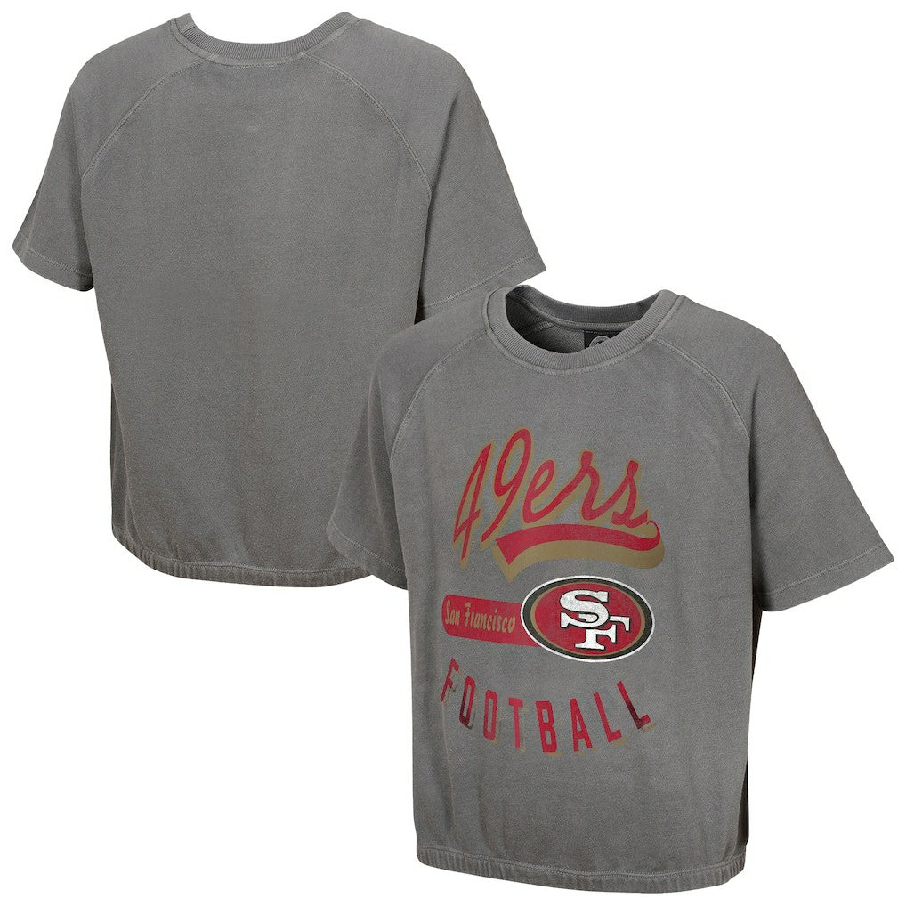 NFL San Francisco 49ers Women's Mineral Wash Short Sleeve Top