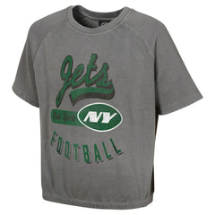 NFL New York Jets Women's Mineral Wash Short Sleeve Top