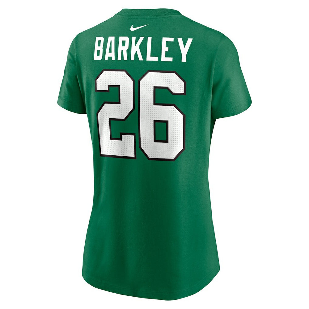 NFL Philadelphia Eagles Saquon Barkley  Women's Player Name & Number T-Shirt