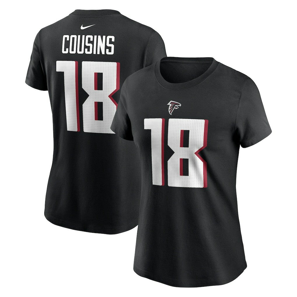 NFL Atlanta Falcons Kirk Cousins  Women's Player Name & Number T-Shirt
