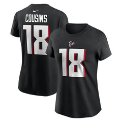 NFL Atlanta Falcons Kirk Cousins  Women's Player Name & Number T-Shirt