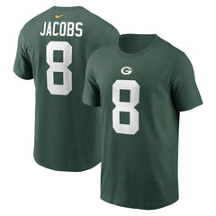 NFL Green Bay Packers Josh Jacobs  Player Name & Number T-Shirt