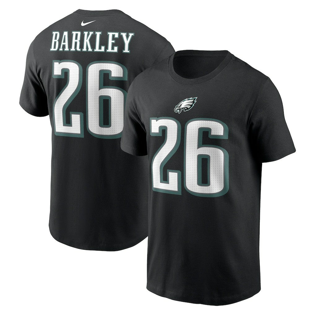 NFL Philadelphia Eagles Saquon Barkley  Player Name & Number T-Shirt