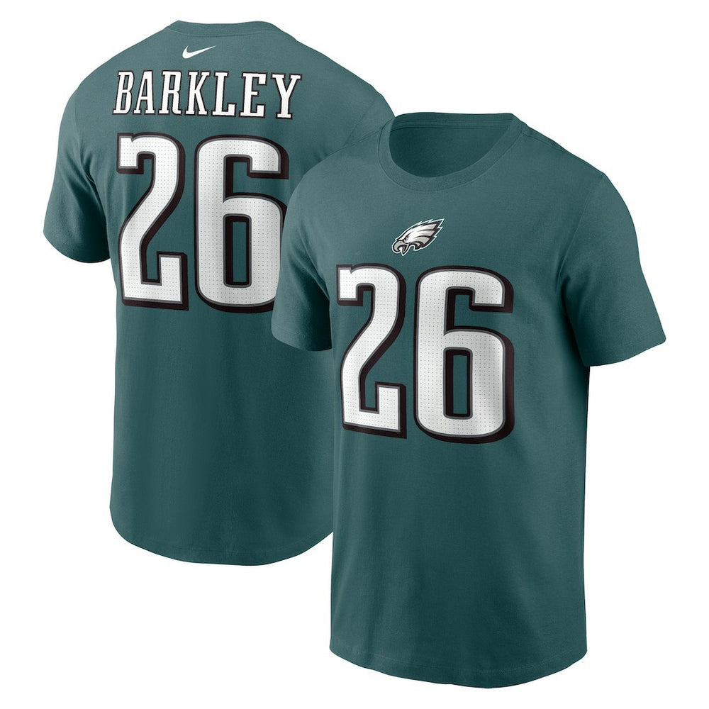 NFL Philadelphia Eagles Saquon Barkley  Player Name & Number T-Shirt