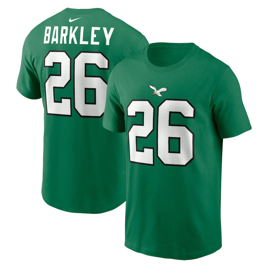 NFL Philadelphia Eagles Saquon Barkley  Player Name & Number T-Shirt