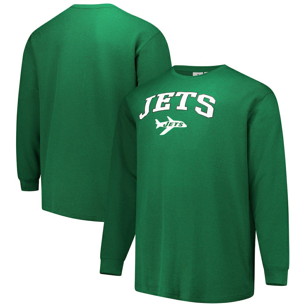 NFL New York Jets Big & Tall Throwback Thermal Long Sleeve T-Shirt