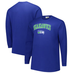 NFL Seattle Seahawks Big & Tall Throwback Thermal Long Sleeve T-Shirt