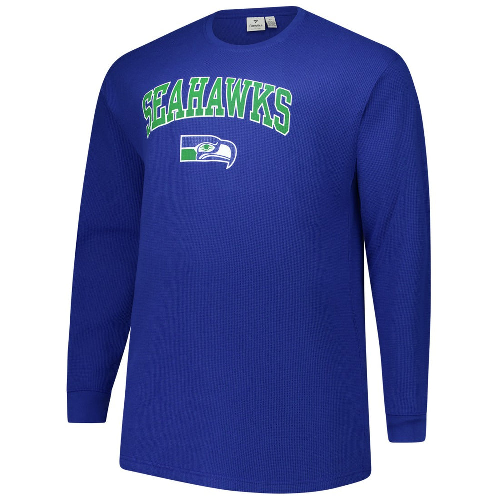 NFL Seattle Seahawks Big & Tall Throwback Thermal Long Sleeve T-Shirt
