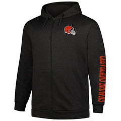 NFL Cleveland Browns Big & Tall Sleeve Hit Full-Zip Hoodie