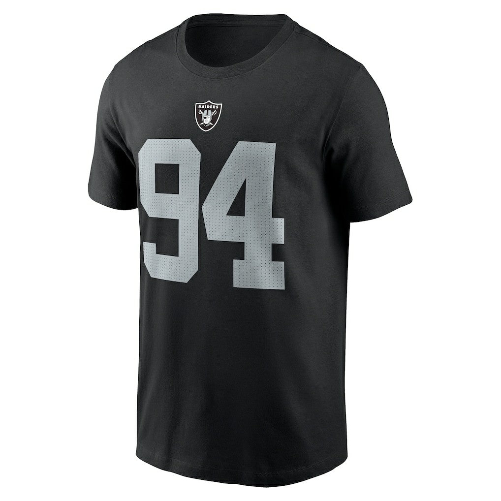 NFL Las Vegas Raiders Christian Wilkins  Player Name & Number T-Shirt
