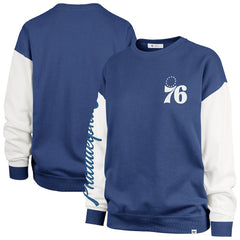 Philadelphia 76ers '47 Women's Plus Size Oversized Rise Andie Pullover Sweatshirt - Royal | 47 brand online