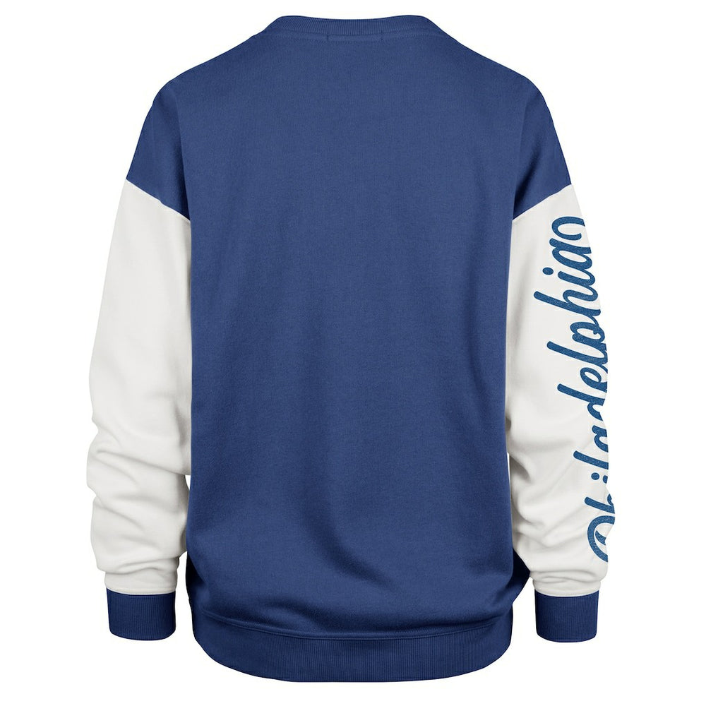 Philadelphia 76ers '47 Women's Plus Size Oversized Rise Andie Pullover Sweatshirt - Royal | 47 brand online