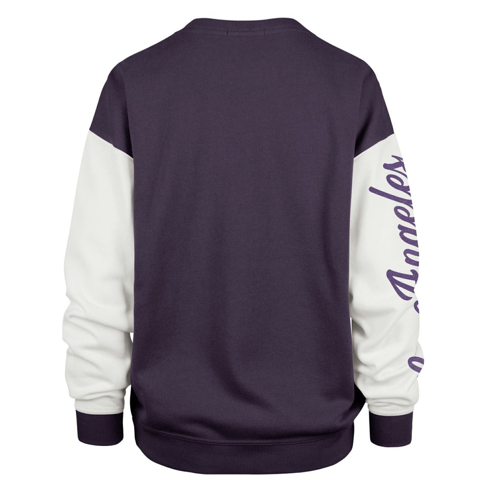 Los Angeles Lakers '47 Women's Plus Size Oversized Rise Andie Pullover Sweatshirt - Purple | 47 brand on sale