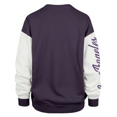 Los Angeles Lakers '47 Women's Plus Size Oversized Rise Andie Pullover Sweatshirt - Purple | 47 brand on sale