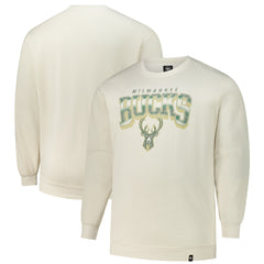 Milwaukee Bucks '47 Big & Tall Spotlight Headline Pullover Sweatshirt - Cream | 47 brand cheap