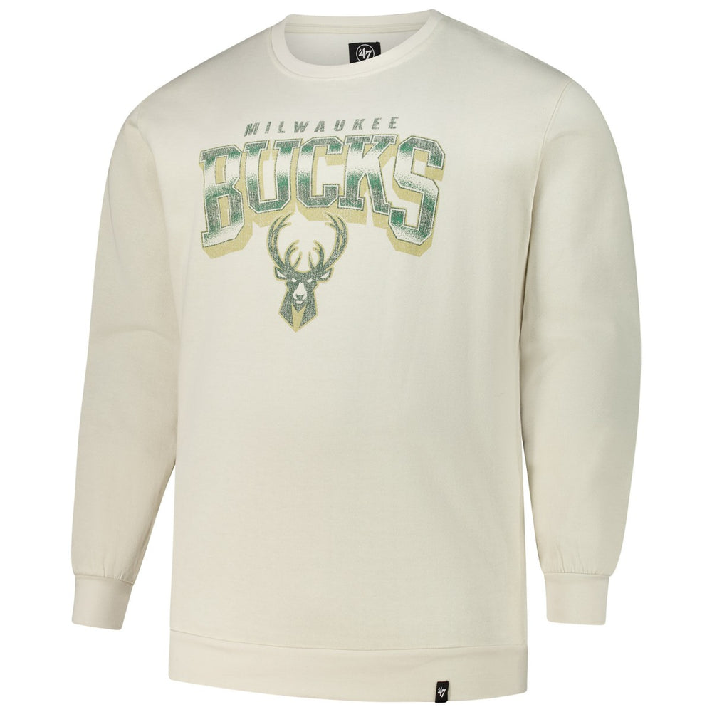Milwaukee Bucks '47 Big & Tall Spotlight Headline Pullover Sweatshirt - Cream | 47 brand cheap