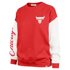 Chicago Bulls '47 Women's Rise Andie Oversized Pullover Sweatshirt - Red | 47 brand sale