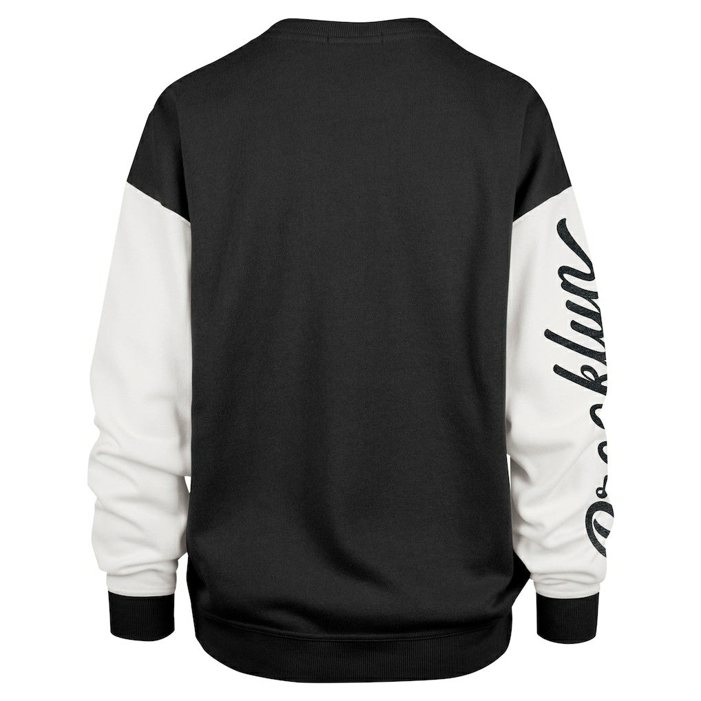 Brooklyn Nets '47 Women's Rise Andie Oversized Pullover Sweatshirt - Black | 47 brand online