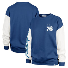 Philadelphia 76ers '47 Women's Rise Andie Oversized Pullover Sweatshirt - Royal | 47 brand outlet