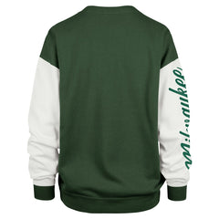 Milwaukee Bucks '47 Women's Rise Andie Oversized Pullover Sweatshirt - Hunter Green | 47 brand discount
