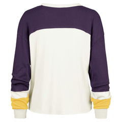 Los Angeles Lakers '47 Women's Curve Raglan Long Sleeve T-Shirt - Cream | 47 brand shop