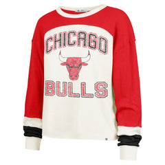 Chicago Bulls '47 Women's Curve Raglan Long Sleeve T-Shirt sale - Cream | 47 brand online