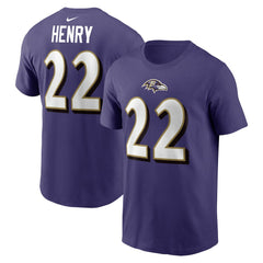 NFL Baltimore Ravens Derrick Henry  Player Name & Number T-Shirt