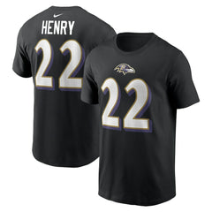 NFL Baltimore Ravens Derrick Henry  Player Name & Number T-Shirt