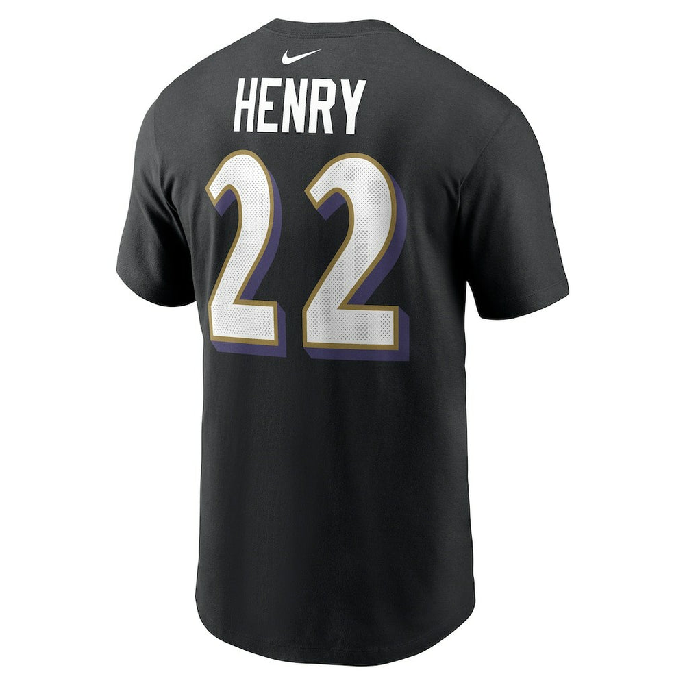 NFL Baltimore Ravens Derrick Henry  Player Name & Number T-Shirt