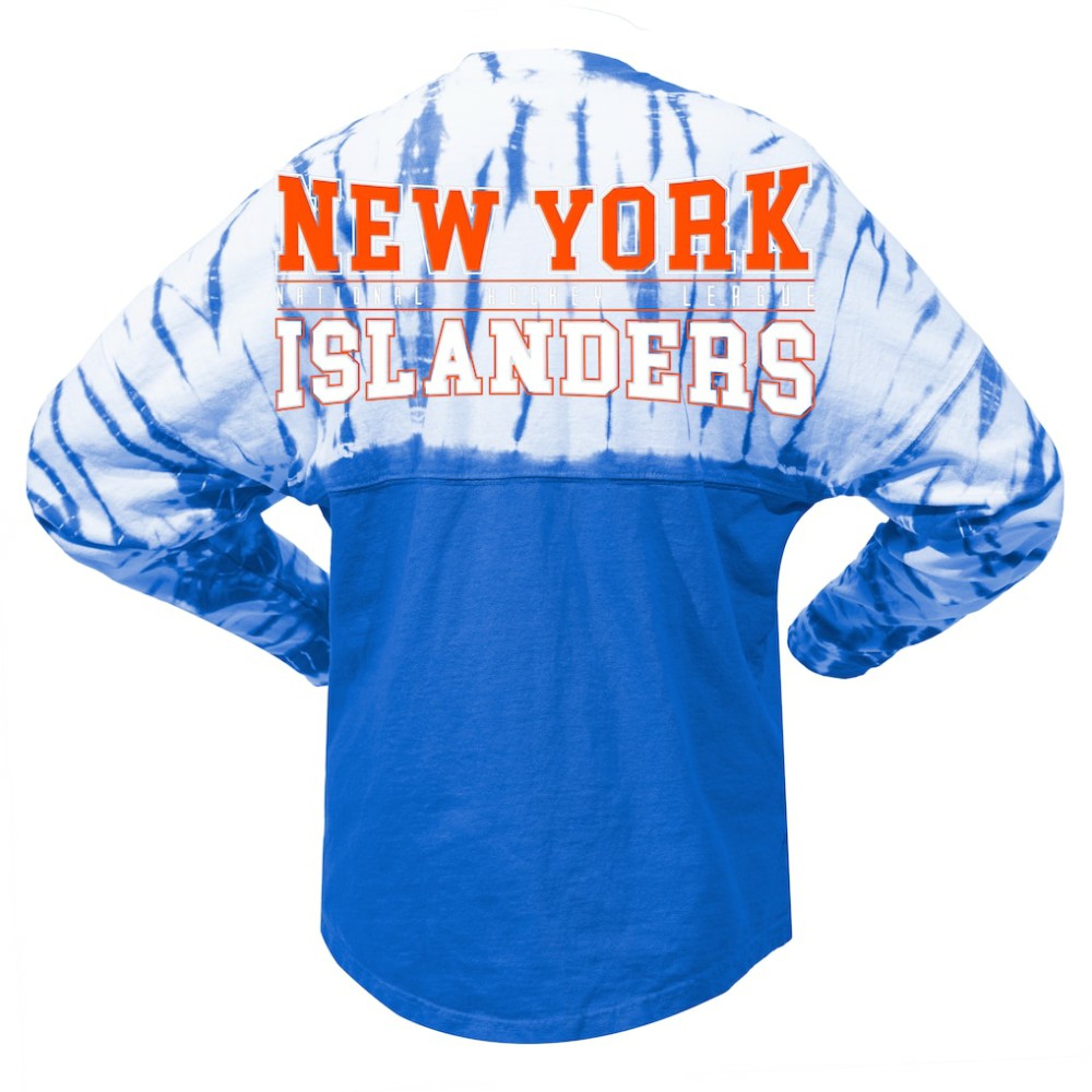 New York Islanders Spirit Jersey Unisex Crystal Half Dye Long Sleeve T-Shirt